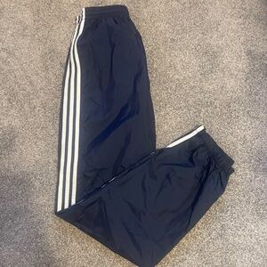 Adidas Men's Navy and White Joggers/Track pants